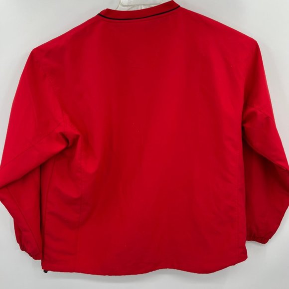 Ping Men's XL Solid Red V Neck Pullover Windbreaker - Picture 3 of 4